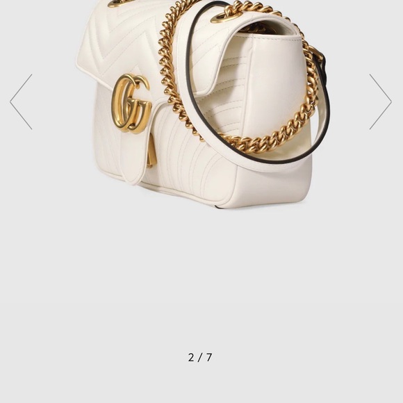 BRAND new Gucci Marmont small shoulder bag in white - Picture 2 of 4